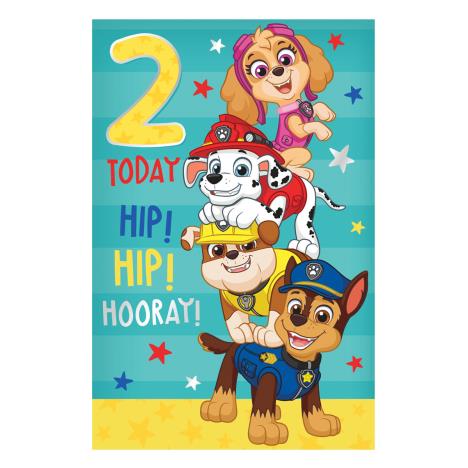 2 Today Paw Patrol 2nd Birthday Card £1.89